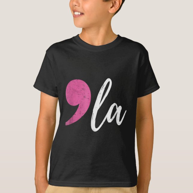 Camiseta La Kamala Harris Para O Presidente 2024 Coma Eleit (Frente)