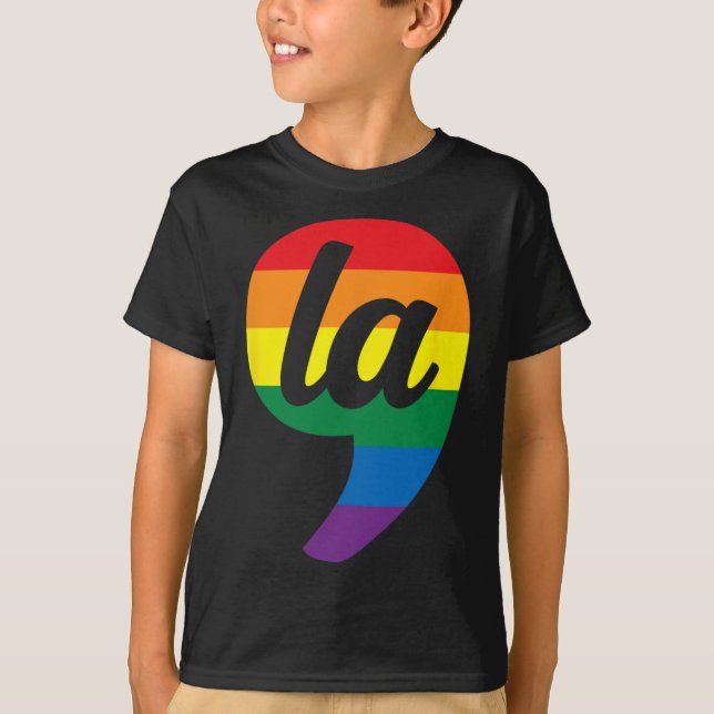 Camiseta La Kamala Harris Pride Rainbow (Frente)