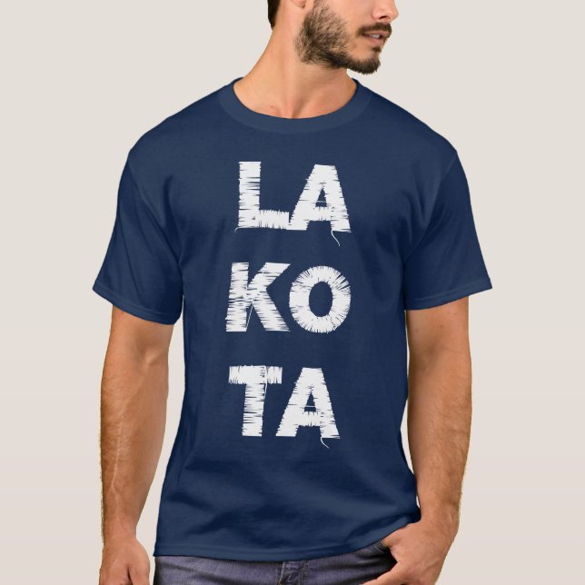 Camiseta LA KO a branco (Frente)