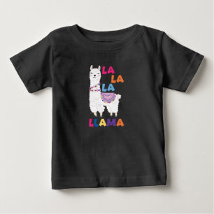 Camiseta La La La Llama - Engraçado Cantando Llama