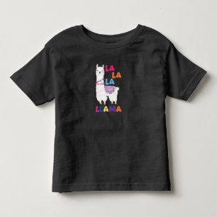 Camiseta La La La Llama - Engraçado Cantando Llama