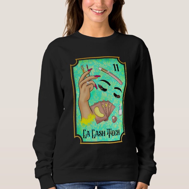 Camiseta La Lash Tech Tarot Card Lash Babe Lash Tech Esthet (Frente)
