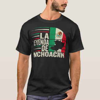 Camiseta La Leyenda De Michoacan Mapa Da Bandeira Mexicana