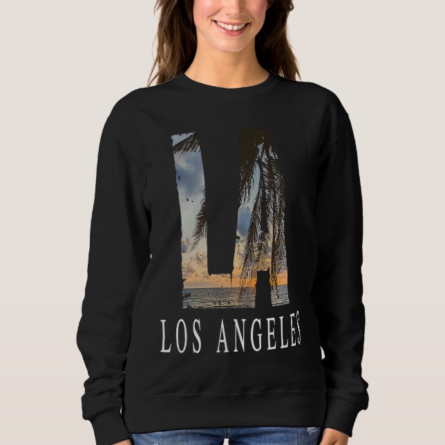 Camiseta La Los Angeles California Souvenir Beach City West (Frente)