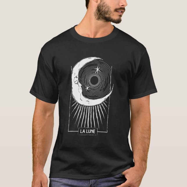 Camiseta La Lune A Lua Tarot Cartões Mulheres (Frente)
