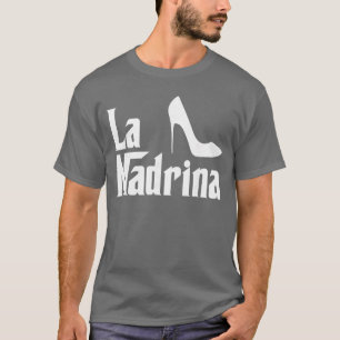Camiseta La Madrina Madrinha Comadre Padrinho Presente engr