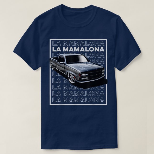 Camiseta La Mamalona 90 OBS caminhão design (Frente do Design)