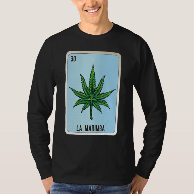 Camiseta La Marimba Mexican Slang Lottery Bingo Cards (Frente)
