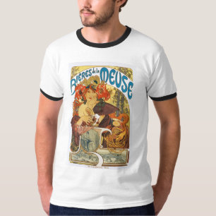 Camiseta La Meuse de Mucha - de Bieres de (cerveja do musa)