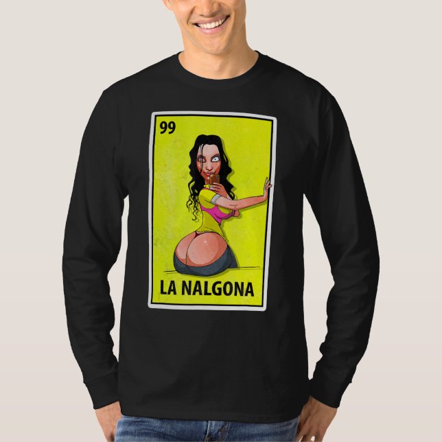 Camiseta La Nalgona Mexicana Parody Lottery 1 (Frente)