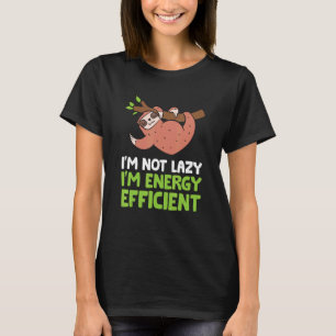 Camiseta Lã Não sou preguiçoso Sou uma lama eficiente no us