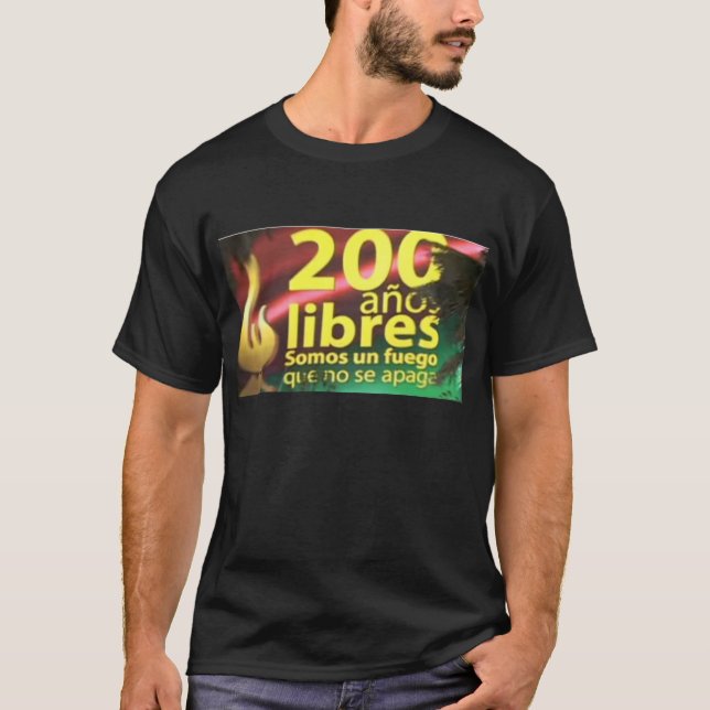 Camiseta La Paz 200 años libres (Frente)