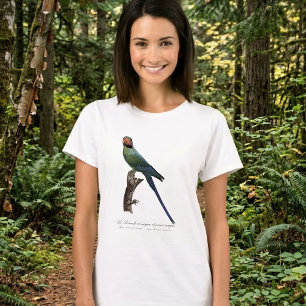 Camiseta La Perruche a nuque et joues rouges