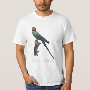 Camiseta La Perruche a nuque et joues rouges