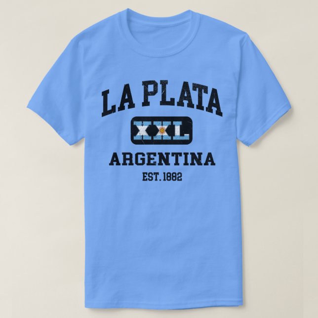 Camiseta La Plata Argentina XXL design Athletic (Frente do Design)