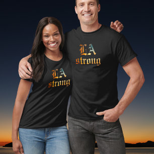 Camiseta LA strong fire Los Angeles California