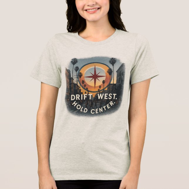 Camiseta LA Triblend Women's Tee | Citrite à luz do dia (Frente)