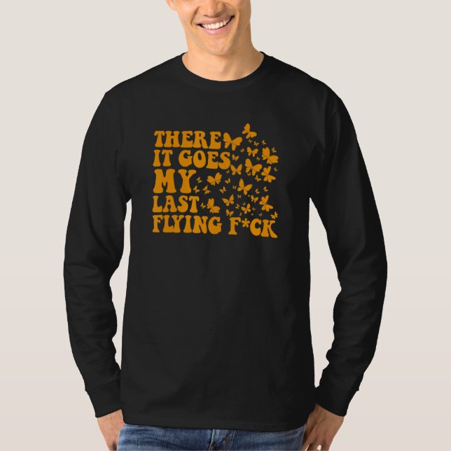 Camiseta Lá Vai A Minha Última Borboleta Voadora (Frente)