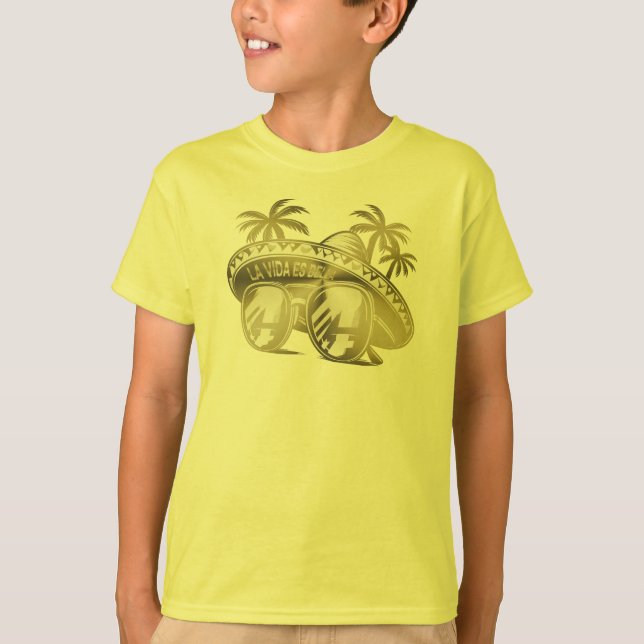 Camiseta La Vida Es Bella - da Leben ist schön - Spanisch (Frente)