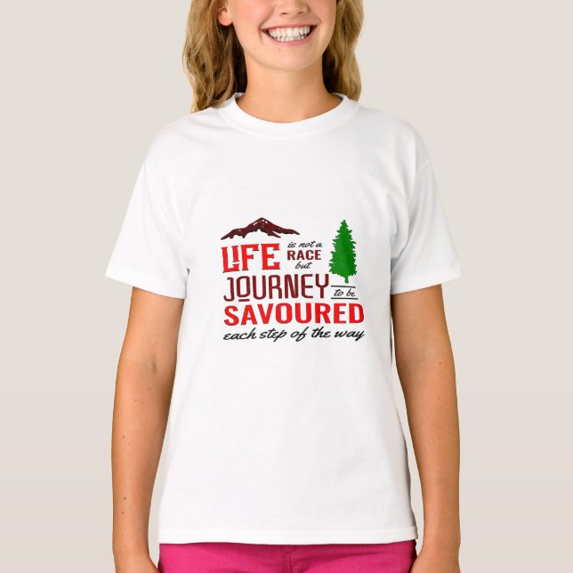 Camiseta La vida no es una raza (Frente)