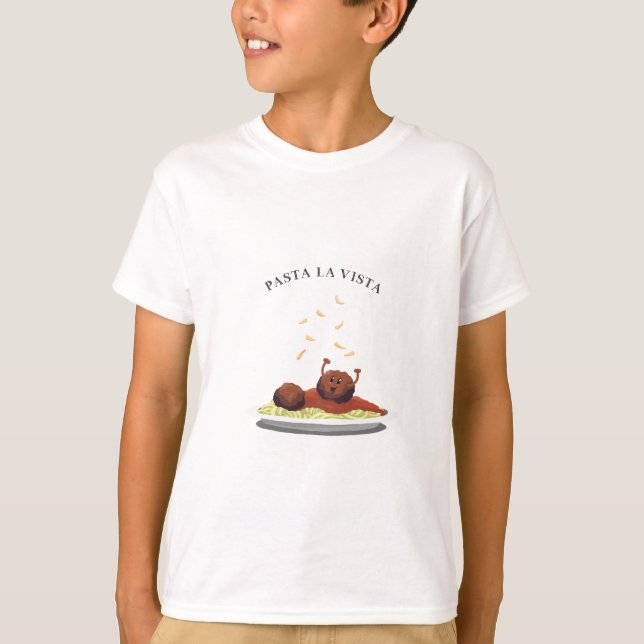 Camiseta La Vista massa do Meatball feliz da "! " (Frente)