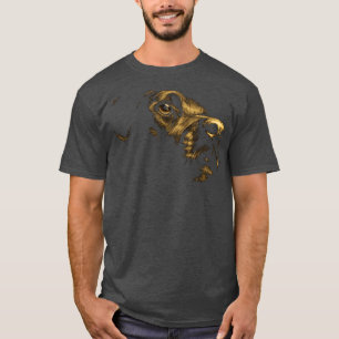 Camiseta Lab Amarelo Ouro de Amor Lover Proprietário de Cac
