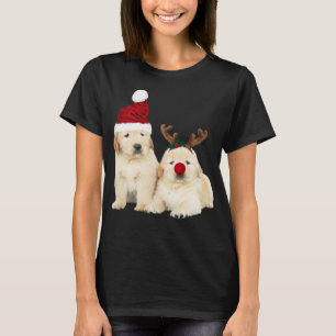 Camiseta Lab Amarelo Papais noeis para Cachorros Imagem Cac