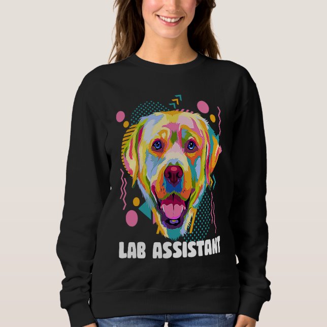 Camiseta Lab Assistant Labrador Retriever  Dog Breed Humor (Frente)