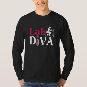 Camiseta Lab Diva Lab Tech Chemist Laboratory Technician
