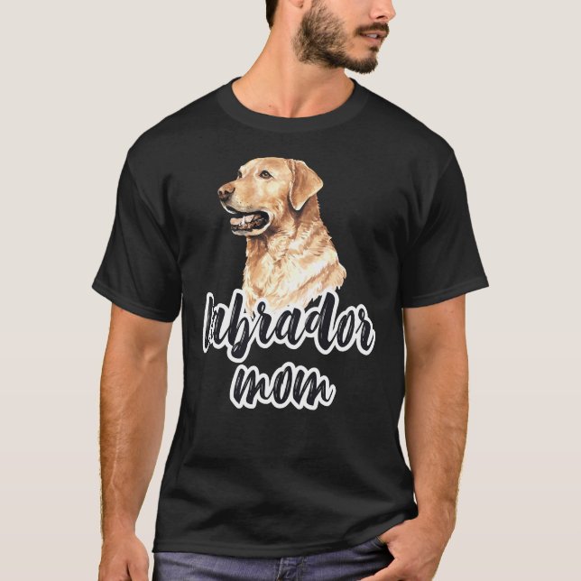 Camiseta Lab Mãe Labrador Mãe Lab Amarelo Mãe Lab Amarelo L (Frente)