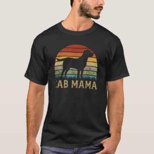 Camiseta Lab Mama Retro Labrador Retriever Amante Vintage F