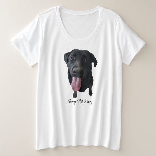 Camiseta Lab Preto Sorrindo Tongue (Frente do Design)