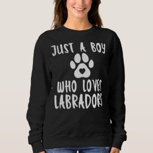 Camiseta Lab Retriever Apenas Um Menino Que Ama Labradores