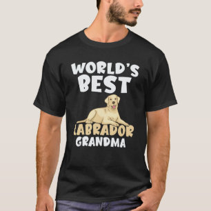 Camiseta Lab Retriever Melhor Avó Labrador do Mundo