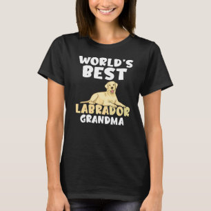 Camiseta Lab Retriever Words Best Labrador Grandma