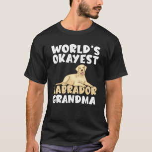 Camiseta Lab Retriever Words Okayest Labrador Avó