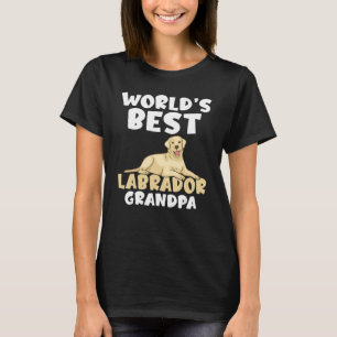 Camiseta Lab Retriever Worlds best Labrador Avô