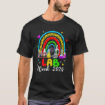 Camiseta Lab Semana 2024 Rainbow Medical Laboratory Science<br><div class="desc">Lab Semana 2024 do Rainbow Medical Laboratory Science Lab.</div>