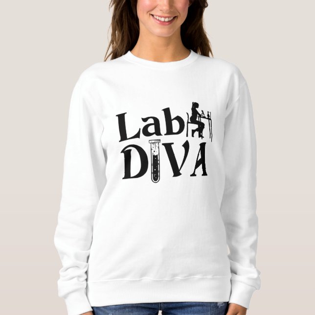 Camiseta Lab Tech Lab Diva Chemist Laboratory Technician (Frente)