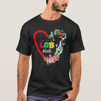 Camiseta Lab Week 2022 Laboratory Tech Heart  Technologist