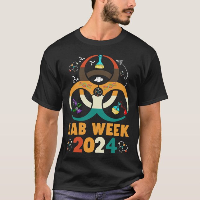 Camiseta Lab Week 2024  Laboratory Tech Scientist Technolog (Frente)