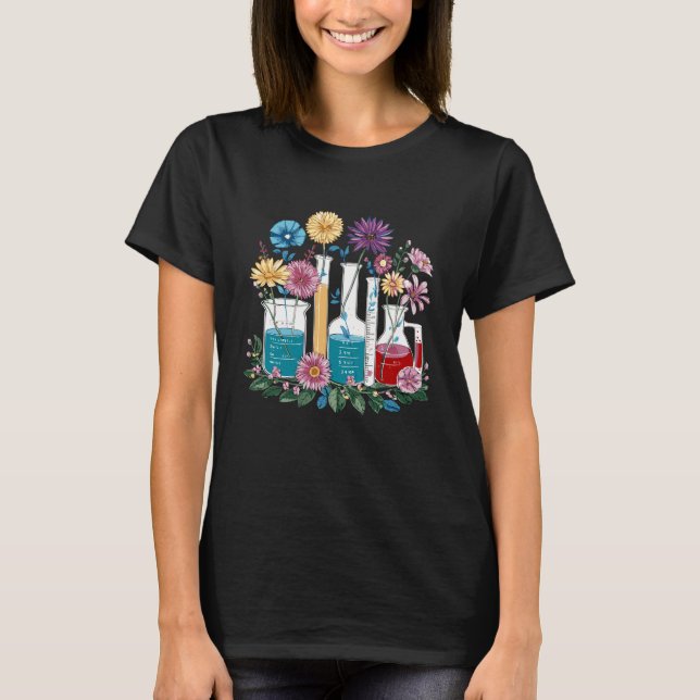 Camiseta Lab Week Floral Chemistry – Fun Science (Frente)