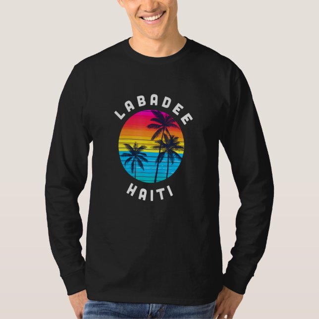 Camiseta Labadee Haiti Vacation Souvenir Sunset Beach (Frente)