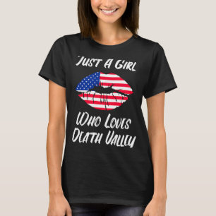 Camiseta Lábios Amar Boca Vale da Morte de Bandeira America