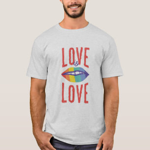 Camiseta Lábios Amor É Amor