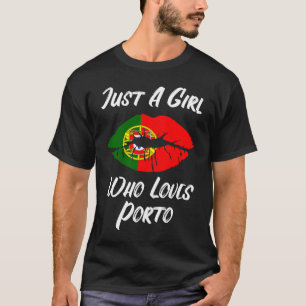 Camiseta Lábios Amor Língua Portuguesa Bandeira Porto