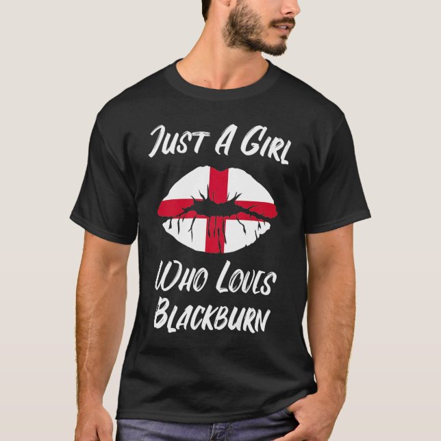 Camiseta Lábios Amor Santo George's Cross Flag Blackbur (Frente)