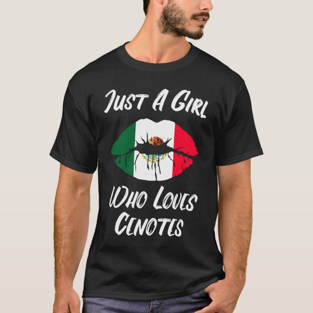 Camiseta Lábios Apaixonados Pela Boca Mexicana Cenotes (Frente)