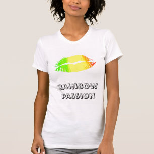 Camiseta Lábios arco-íris