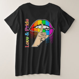 Camiseta Lábios Arco-íris Orgulho Lgbt